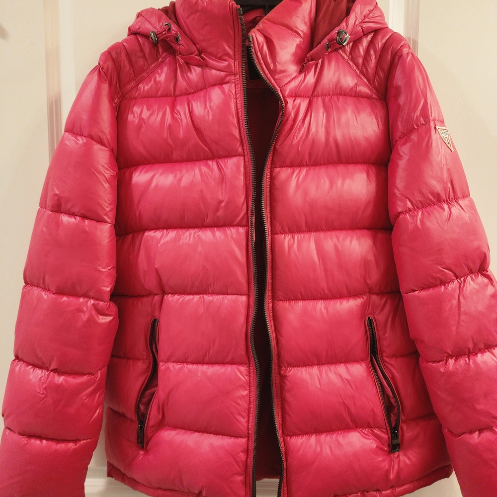 Guess Pink Puffer Jacket